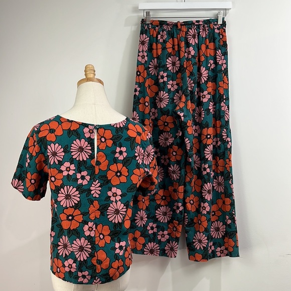 MODCLOTH X Princess Highway Linen Floral 2 Piece Set Size 8 - Picture 5 of 12